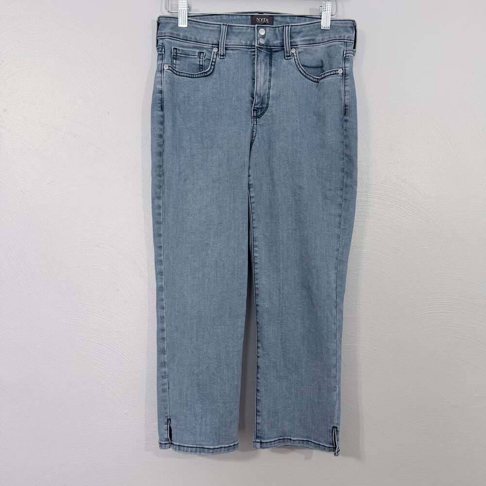 NYDJ Jeans Size 8 Light Wash Cool Embrace Crop Step Hem